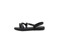 IPANEMA MEU Sol Flatform AD, Sandalia Mujer, Negro y Blanco, 38 EU