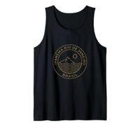 Ipanema Río de Janeiro Brasil Retro Playa Atardecer Camiseta sin Mangas