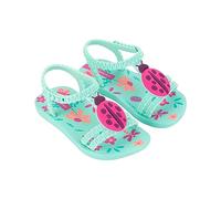 Ipanema Sandalia para niña Daisy Ii, Verde y rosa, 21 EU