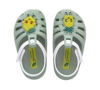 Ipanema Summer XIV - Sandalias de goma con punta cerrada para niño, Green Grey, 25/26 EU