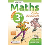 Iparcours maths 3e Cycle 4: Cahier d'exercices