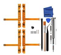 iParto 2 pares SL SR - Cable flexible de repuesto para llave de botón izquierdo y derecho para Nintendo Switch/Switch OLED Joycon Flex Cable con herramientas de reparación, tornillos y resortes