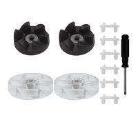 iParto Engranaje de motor de engranaje de base superior de repuesto compatible con Nutribullet 600W, 900W, 900 Pro Series engranaje de hoja de goma con almohadilla de choque y destornillador