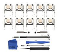 iParto Paquete de 10 botones de interruptor táctil de repuesto para mando Xbox One, One X/S, Xbox Elite Series 1/2, Xbox Series X/S Controller RB LB Kit de reparación de botones de parachoques