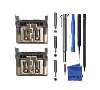 iParto Paquete de 2 puertos HDMI de repuesto para Sony Playstation 5 PS5, kit de reparación de conector de interfaz de enchufe