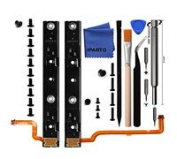 iParto Repuesto de riel deslizante derecho e izquierdo para consola Nintendo Switch con kit de repuesto de cable flexible para NS Switch Slider Bracket Slide Bar