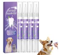 Ipawsplus Tooth Gel, Tarpic Pet Oral, Muzzleglow Pet Oral Repair Gels, Pet Toothbrush Pen, Repair Gums Cleaning Dental Stains and Tartar Oral Care Gel for Dogs & Cats (4)