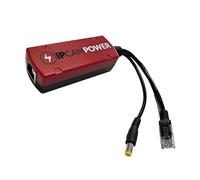 IPCamPower Convertidor Gigabit POE a 12 V CC con paso POE, toma POE entrante y se convierte a 12 V CC mientras pasa a través del POE, 802.3af/at POE, 10/100/1000, divisor de potencia POE y extensor