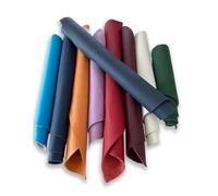 IPEA 1 Kg de Cortes de Cuero Genuino Colorido Piel Auténtica en Dimensiones Casuales y Colores Mixtos - Fabricado en Italia - Recortes con Formas Variadas - Restos de Producción Artesanal