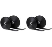 IPEA Belcro color Negro para Coser (No Adhesivo) - 25 Metros x 50 mm - Cinta Extra Fuerte multiusos para Ecoración, Hogar, Ropa - Bobina Gancho y Anilla - Color Negro - 5 cm (Paquete de 2)