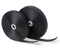 IPEA Belcro de Coser de 20 mm Negro - 25 Metros de Longitud - Cinta de Belcro para Costura (no adhesiva) - Tira Extra Fuerte para Decoración del Hogar Ropa, Casa - Cuerda Gancho y Anillo