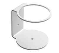 IPEA BSFLAB - Soporte de Pared de Hierro para Botella de Pared para dispensador de Gel desinfectante, jabón y Botellas - para casa, Tienda, Hotel, Empresa, Color Blanco - Altura 90 mm