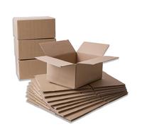 IPEA Cajas de Cartón 25 x 18 x 12 cm para Envíos, E-Commerce, Regalos - [ 10 PIEZAS ] - Made in Italy - Cajas Rectangulares Multiuso para Embalaje de Objetos, Eventos, Fiestas - Caja Pack