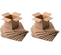 IPEA Cajas de Cartón Pequeñas 12 x 12 x 12 cm para Envíos, Comercio Electrónico, Regalos - 10 Piezas - Made in Italy - Cajas Cuadradas Multiusos para Embalar Objetos, Eventos, Fiestas - Caja