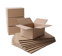 IPEA Cajas de Cartón Pequeñas 25 x 18 x 12 cm para Envíos, Comercio Electrónico, Regalos - 10 Piezas - Made in Italy - Cajas Rectangulares Multiusos para Embalar Objetos, Eventos, Fiestas