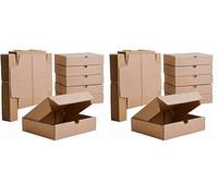 IPEA Cajas de Cartón Planas 21 x 15 x 5 cm para Envíos, Comercio Electrónico, Regalos - 10 Piezas - Made in Italy - Cajas Cuadradas Multiusos para Embalar Objetos, Eventos, Fiestas - Caja