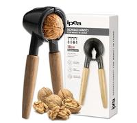 IPEA Cascanueces de Aluminio con Mango de Madera - DISEÑO MODERNO - Cascanueces para Nueces, Avellanas, Almendras, Frutos Secos - Multiuso para Cocina - Dotado de Muelle de Tracción