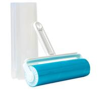 IPEA Cepillo Adhesivo quitapelusas de Silicona - Lavable para Uso Continuo - Rodillo Adhesivo para Quitar el Pelo, Polvo, Pelo Animal de Ropa y decoración - Roll con Funda