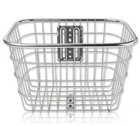 IPEA Cesta Bicicleta Delantera de Metal - SÓLIDA Y Resistente - 35 x 27 x 24 cm - Cesta portaequipajes para Bicicleta clásica y Mountain Bike - Robusto y antioxidante - Portaobjetos Universal