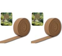 IPEA Correa elástica de decoración Exterior para sillas de jardín, tumbonas, sillones, balancín, salón, tapicería, 10 Metros, Banda de tracción para Asientos respaldos, 50 mm, Color Beige