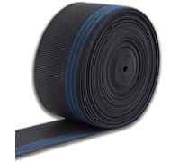 IPEA Correa Elástica para Sofá, Sillas, Tapicería, Sillones - [ 10 Metros ] - Made in Italy - Ancho 70 mm - Cuerda de Tracción de 3 Rayas para Ssientos y Respaldos - Elasticidad 70%