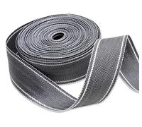 IPEA - Correa rígida multifunción de Nailon Resistente - 15 METRI - Made in Italy - Cuerda no ELÁSTICA para tapicería, Bricolaje, Muebles, mudanzas, sillones divans - Color Gris - 50 mm