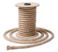 IPEA Cuerda de Yute Natural de 12 mm para Decoración y Manualidades - 10 Metros - Fabricado en Italia - Cuerda de Yute Resistente para Decoraciónes, Gato, Jardín, Cáñamo - Juta