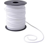 IPEA Cuerda para Cortinas Venecianas Blanco - 50 Metros - Made in Italy - Cuerda para Estores, Cenefas, Persianas Enrollables, Accesorios y Bricolaje - Cordón Blanco Multiusos - Grosor 3 mm