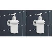 IPEA Dispensador Adhesivo de Pared - No Necesita Taladrado - Diseño Moderno - Elegante Soporte para Botellas de Pared para Jabón Líquido para Pegar en Baño, Ducha, Cocina, Casa - Dosificator
