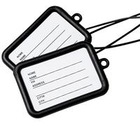 IPEA Etiquetas para Maletas de Viaje - Made in Italy - 2 Unidades - Etiquetas para equipaje con nombre - Etiquetas clásicas de plástico antigolpes de alta resistencia para Trolley, vacaciones, viajes