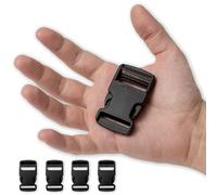 IPEA Hebillas de plástico de 30 mm para mochilas, bolsos, accesorios - 4 piezas - Fabricado en Italia - Super Sólido - Hebilla de doble cara para mochilas, costura, bolsos, ropa