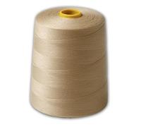 IPEA Hilo de coser beige profesional - Bobina grande de 9000 metros (10.000 yardas) - Hilo para máquina de coser, overlock, cosido a mano, hilo resistente y antinodo para sastrería y costuras
