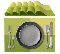 IPEA Manteles Individuales Americanos Elegantes 45 x 30 cm para Cena, Almuerzo, Desayuno - 6 Unidades - Mantel Individual Lavable, Resistente al Calor, Antideslizante, Antimanchas para Mesa de Cocina