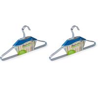 IPEA Perchas de Metal con Diseño Fino - Juego de 6 Unidades - Perchas de Ahorro de Espacio de Acero Inoxidable para Colgar Ropa, Chaquetas, Camisas, Camisetas para Armarios (Paquete de 2)