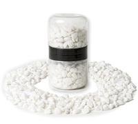 IPEA Piedras Decorativas Blancas Para Jardín, Macetas, Acuarios - 1 Kg - Piedras De Colores Mixtos Con Tamaño 10/12 Mm - Cuencos Pequeños De Exterior Para Decoración, Patio, Manualidades