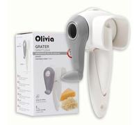 IPEA Rallador de Queso con Manivela para Quesos - Rodillo de Acero Inoxidable - Rallador Manual de Cocina para Quesos Duros y Curados - Desmontable - Para Diestros y Zurdos - Fácil de Limpiar