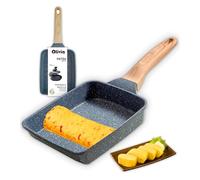 IPEA Sartén para Tamagoyaki Omelette japonesa antiadherente - para inducción y gas - 21 cm - Sartén de aluminio antiadherente para tortilla, crepes, tortitas, huevos - Cuadrada - Mango Super Comfort