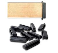 IPEA Soportes para Listones de Cama de Cama de plástico - 10 Unidades - Fabricado en Italia - Tapones para Láminas de Cama - Repuesto para Listones de 65 a 70 mm con Grosor de 9 mm - Injertos Capucha