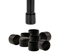 IPEA Tapones para sillas y Muebles de Goma Blanda - 16 Unidades - Almohadillas Redondas para Patas de Madera, plástico o Hierro de sillas y mesas - Antiarañazos y antiruido para Suelos - Diámetro 25