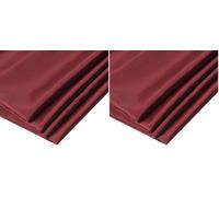 IPEA Tejido de Borgoña 200 x 150 cm color Negro - Made in Italy - Tejido al Metro para Costura, Ropa, Forros, Chaquetas, Pantalones, Faldas, Muebles, Almohadas - Tela Lisa para Coser y Forrar