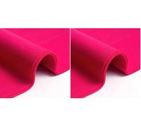 IPEA Tela de Fieltro Rosa Fucsia - Gran Retazo 190 x 100 cm - Made in Italy - Fieltro Suave de Color Liso para Ropa, Accesorios, Decoraciones, Creaciones, Patchwork - Tela para Costura (Paquete de 2)