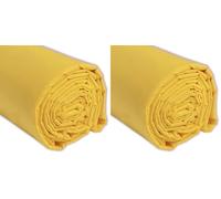 IPEA Tela de Popelín Algodón Amarillo - 200 cm x 150 cm - Fabricado en Italia - Tejido al Metro para Costura, Ropa, Forros, Accesorios, Patchwork - Tela Lisa para Coser - Lienzo - Color Blanco