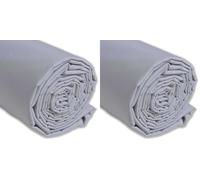 IPEA Tela de Popelín Algodón Gris Perla - 200 cm x 150 cm - Fabricado en Italia - Tejido al Metro para Costura, Ropa, Forros, Accesorios, Patchwork - Tela Lisa para Coser - Lienzo (Paquete de 2)