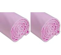IPEA Tela de Popelín Algodón Rosa - 200 cm x 150 cm - Fabricado en Italia - Tejido al Metro para Costura, Ropa, Forros, Accesorios, Patchwork - Tela Lisa para Coser - Lienzo (Paquete de 2)