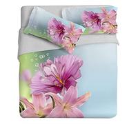 Ipersan Juego Nordico Set Fine Art Impresa fotografica - Ramage Color Fucsia/Rosa 255x240cm