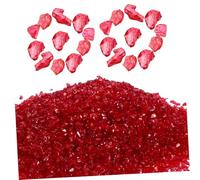 Ipetboom 1 Accesorios Para Uñas Decoración De Mesa De Arena Uñas De Gel Polaco Kit De Uñas En Polvo Clavos Conchas Decoraciones De Manicura Relleno De Jarrón Pulimentos Rojo Vidrio