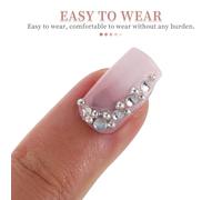 Ipetboom 1 Caja Uñas Postizas Cortas French Tip Press Nails Elegantes y Ligeras Cobertura Completa para Manicura Sofisticada Falsas Adhesivas para Mujer Diseño Chic y Versátil