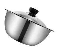 Ipetboom 1 juego Bol Mezclador Inoxidable con Tapa Tazón de Cocina para Hornear y Alimentos para Ensaladas Pasta y Huevos para Preparar y Servir Snacks y Frutas