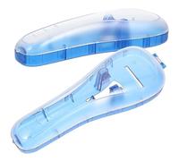 Ipetboom 1 Juego Caja De Almacenamiento Para Afeitadoras Contenedor De Seda Raspador De Carburo Para Quitar El Polvo Ganchos Secador Inalámbrico Protector De Afeitadora 2 piezas