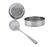 Ipetboom 1 juego Colador Manual Inoxidable para Juego para Repostería para Pan Galletas y Masa de Pizza Herramienta de Cocina Duradera